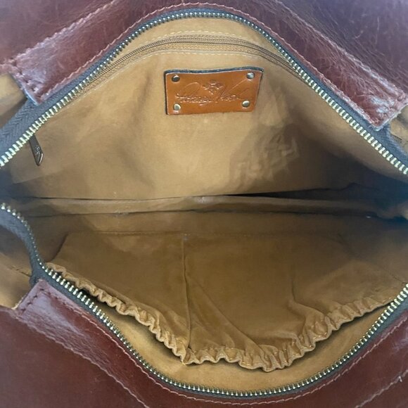 Patricia Nash Leather Parigi 10th Anniversary Shopper in British Tan - Picture 12 of 14